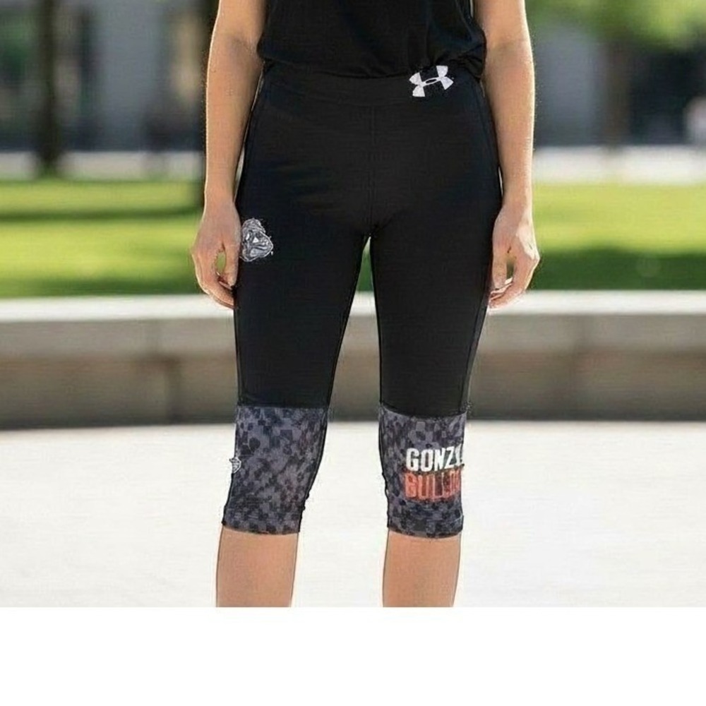 Under Armour Gonzaga University ZAGS Bulldogs Cropped Workout Leggings Youth XL